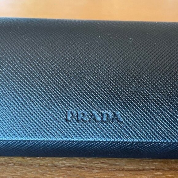 PRADA EYEGLASSES FRAMES  VPR 17G 52[]16 7O1-1O1 135 + PRADA CASE Barely Used - Picture 12 of 16